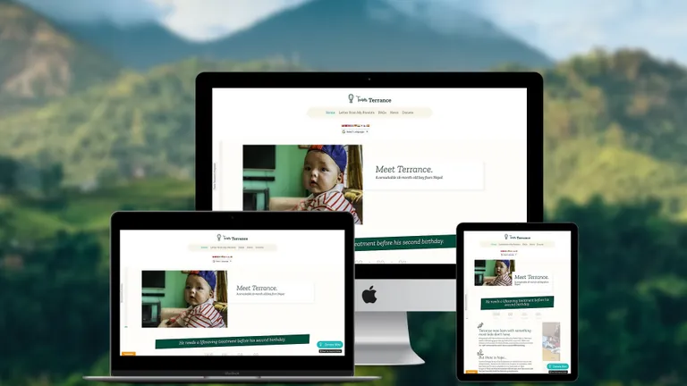 Website design for Team Terrance