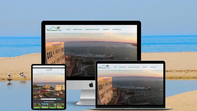 Website design for The Agency of NC