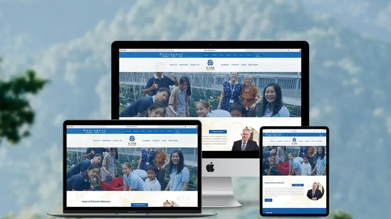Website design for The ISF Academy