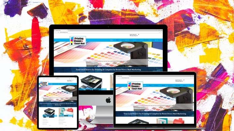 Website design for The Print Shoppe Inc & Smart Mail