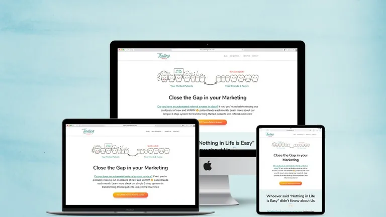 Website design for Thrilling Results