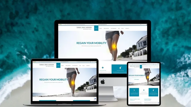Website design for Torbay Knee Surgeon