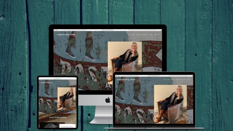 Website design for Virginia Hudson