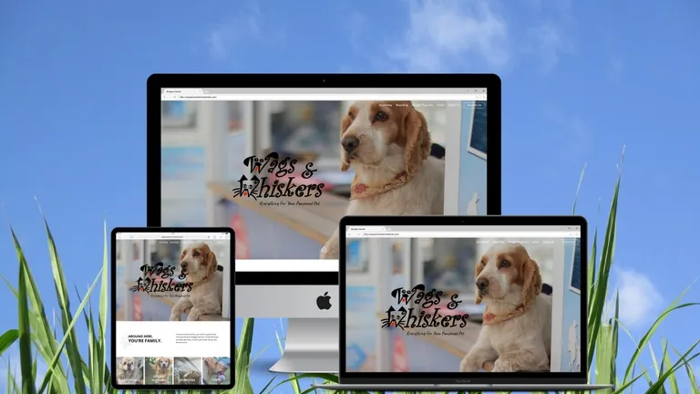 Website design for Wags and Whiskers