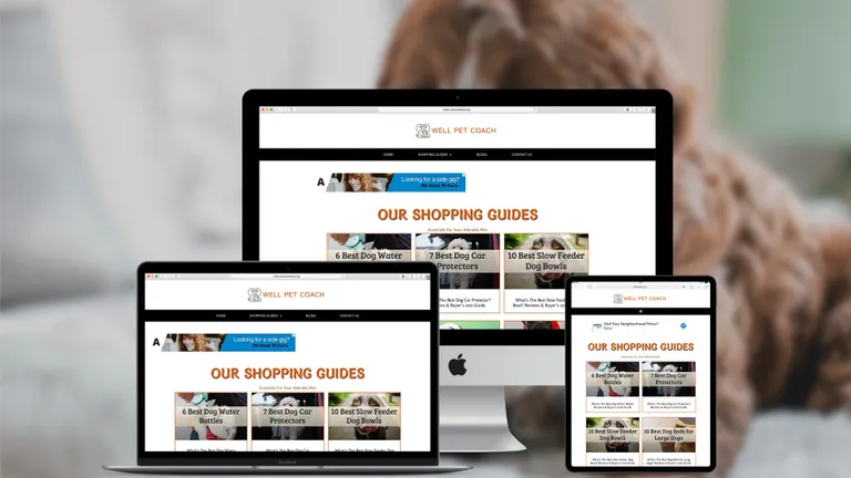 Website design for Well Pet Coach