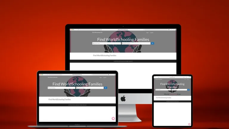 Website design for World Schooling Hub