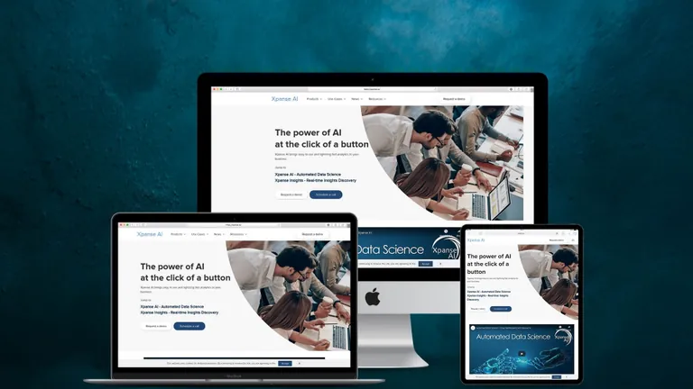 Website design for Xpanse